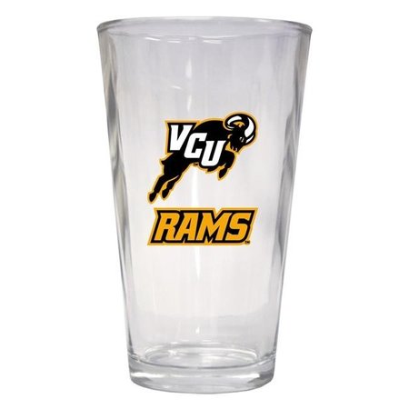 R & R IMPORTS R & R Imports PNT2-C-VCU19 16 oz Virginia Commonwealth Pint Glass - Pack of 2 PNT2-C-VCU19